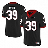 Georgia Bulldogs 39 Corey Moore Black Nike College Football Jersey Dzhi,baseball caps,new era cap wholesale,wholesale hats
